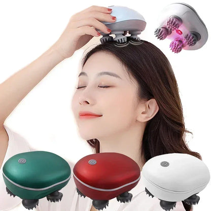 Electric Red Light Scalp Head Massager